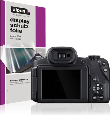 Produktbild von 4x Schutzfolie für Canon Powershot SX70 HS klar Displayschutzfolie Folie Display Schutz dipos
