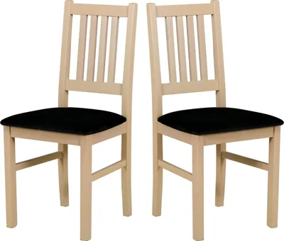 Produktbild von Esszimmerstuhl, Holz Eiche Massiv Stuhl Stühle Küchenstuhl - Set 2x Bos 1 Sonoma
