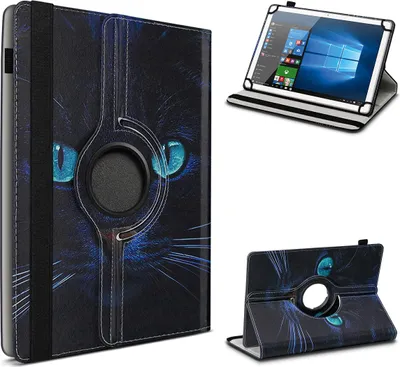 Produktbild von Universal Schutzhülle 360 Grad Drehbar für 10 - 11 Zoll Tablet Hülle Tasche CaseFarbe 360 Uni:Motiv 10