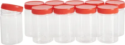 Produktbild von VBS XXL Kunststoffboxen mit Schraubdeckel, 200 ml, 10 Stück