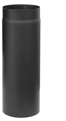 Produktbild von Raik Izoker Längenelement 150mm schwarz doppelwandig L: 500mm für Rauchrohr / Ofenrohr