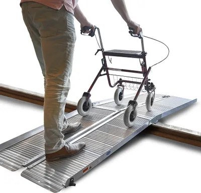 Produktbild von Dreifach klappbare Türschwellenrampe - 240 cm