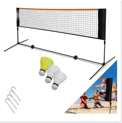 Image de Kit de badminton pour 2 personnes avec volants et filet, valise de transport incluse