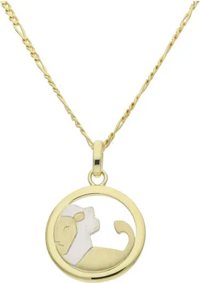 Produktbild von Sternzeichen Anhänger 333 Gold teil rhodiniert JL20-02-1317 JuwelmaLux Löwe