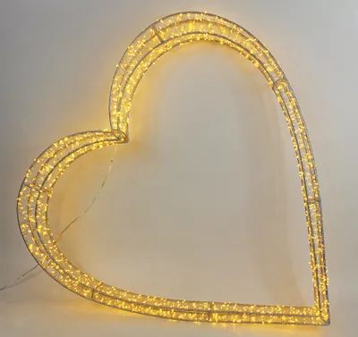 Produktbild von LED Herz 1440 LED 62x60x5 cm mit Timer Leuchtherz Dekolicht Lichterkette Weihnachtsbeleuchutng