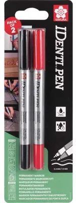 Produktbild von IDenti-Pen Marker schwarz + rot, Sakura