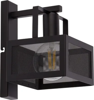 Zdjęcie produktu dla Kinkiet ścienny dekoracyjny industrialny czarny do salonu Albert 1xE27 15W Sigma Lighting