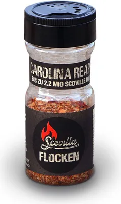 Produktbild von Scovillas Carolina Reaper, Chili-Flocken im Shaker, 25g