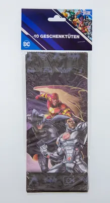 Produktbild von Justice League Party-Tüte Papier inkl. Sticker, 10 Stk.