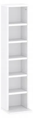 Zdjęcie produktu dla Regał na płyty CD/DVD 92cm regulowane półki biały