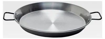 Produktbild von Paella-Pfanne aus poliertem Stahl, grau, 45 cm, 6 Portionen