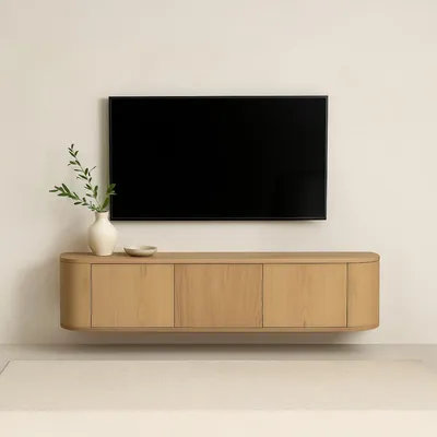 Productafbeelding van Livingfurn Tv-meubel Novero Zwevend 180cm Naturel