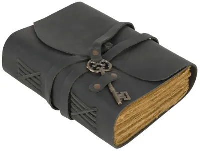 Imagen del producto de Diario de viaje vintage para uso personal: libreta de cuero hecha a mano con cierre