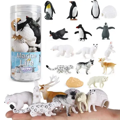 Produktbild von Woopie Arctic Animals Figuren-Set 16-tlg.
