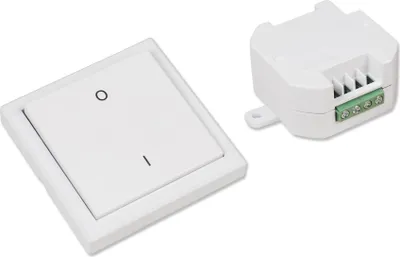 Produktbild von Funk-Schalter Set McPower ''Comfort'' Empfänger + Wandtaster, max. 2000W
