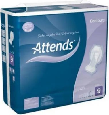 Image de ATTENDS Contours Regular 9 - 1 paquet de 28 protections