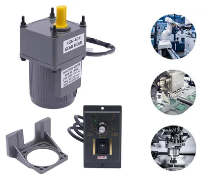 Obrázek produktu pro Střídavý motor s převodovkou, 25 W, 220 V, 90–1650 ot./min, točivý moment: 8 N·m, hlučnost: 50 dB