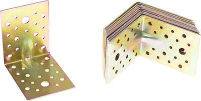 Produktbild von Aqbau® Schwerlast-Winkelverbinder mit Sicke 100x100x80mm Winkelverbinder 10stk.