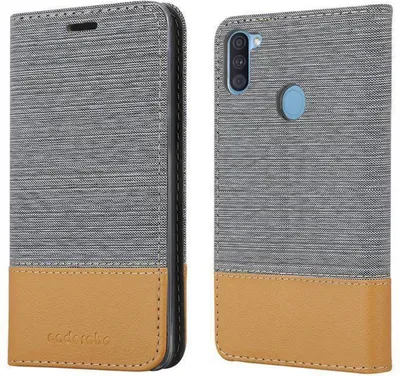 Produktbild von Cadorabo Hülle für Samsung Galaxy A11 / M11 Schutzhülle in Grau Handy Hülle Etui Book Case Cover