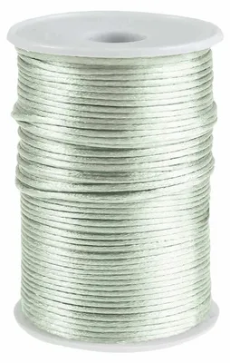 90m Satinschnur Ø2mm, 100% Polyester blassgrün