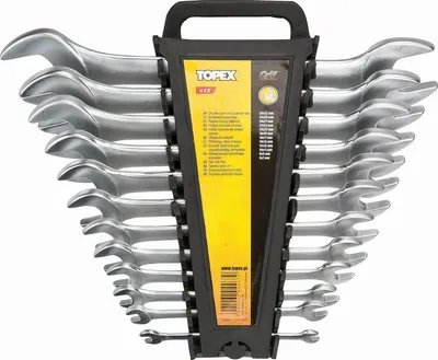 Obrázok produktu pre Kombinované kľúče TOPEX 6-32 mm, sada 12 ks.