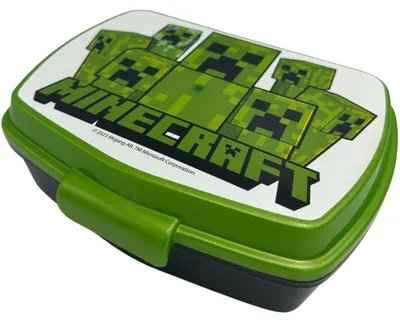 Minecraft Lunchbox für Kinder, 18x5x13 cm, BPA-frei