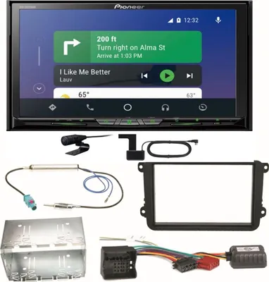 Produktbild von Pioneer AVH-Z9200DAB Android Auto Einbauset für Beetle Jetta Sharan Tiguan T5