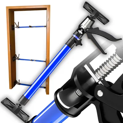 Produktbild von Zargenspanner Türrahmen stufenlos Türspanner 50-115cm mit 30kg Tragkraft neigbare Druckplatten Deckenstütze Höhenverstellbar Retoo