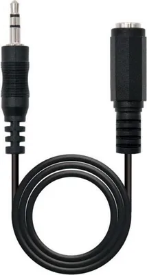 Produktbild von Nanocable 10.24.0203, 3.5mm, Männlich, 3.5mm, Weiblich, 3 m, Schwarz
