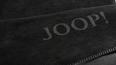Produktbild von JOOP! Wohndecke Uni Doubleface Schwarz & Anthrazit – ca. 150 x 200 cm