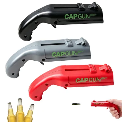 3er-Set Capgun-Flaschenöffner-Pistole, lustiger Kronkorkenöffner