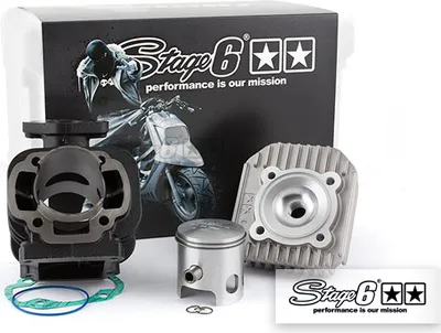 Produktbild von Zylinderkit Stage6 Streetrace 70ccm, 10mm Kolbenbolzen d=47mm, Minarelli stehend