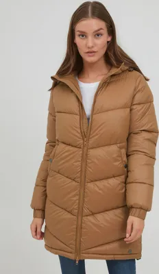 Produktbild von OXMO OXTabata Damen Steppmantel Wintermantel Winterjacke gefüttert mit hochabschließendem Kragen