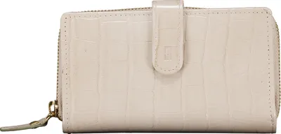 Produktbild von Hausfelder Manufaktur Geldbörse Kroko Beige 15.7