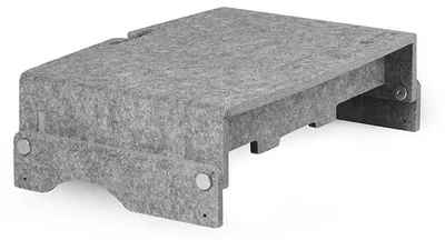 Produktbild von BakkerElkhuizen Q-Riser 110 Circular Light Grey, Freistehend, 10 kg, 25,4 cm (10"), 76,2 cm (30"), Höhenverstellung, Grau