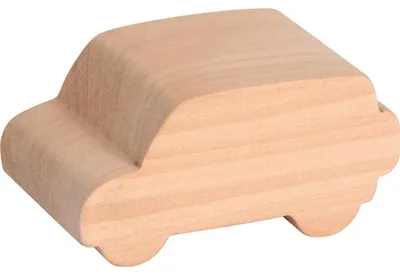 Produktbild von EDUPLAY 210289 Schnitzholz Autos, natur, 3-teilig (1 Set)