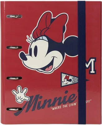 Obrázek produktu pro Kroužkový pořadač A4 Minnie Mouse červený (26 x 32 x 4 cm)