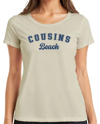 Productafbeelding van Cousins Beach - T-shirt voor dames, geïnspireerd op de serie "The Summer I Got Pretty", kleur: naturel, maat: 3XL