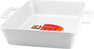 Produktbild von CreaTable Auflaufform quadratisch 32 cm TRUE SCALE aus Steinzeug / Auflaufformen / Backofenform / Ofenform