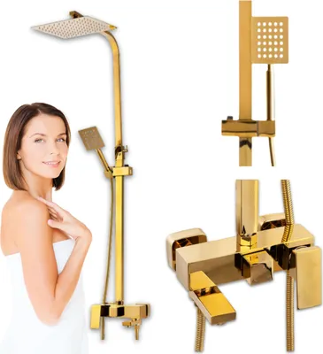 Produktbild von Brauseset Aufputz S-1067G Gold