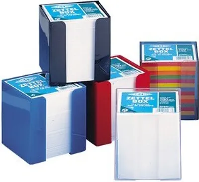 Produktbild von WEDO Zettelbox aus Kunststoff gefüllt circa 700 Blatt 95 x 95mm