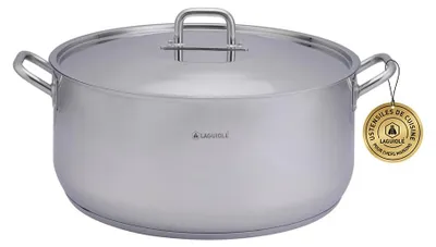 Edelstahl-Topfset 36 L, 50x21 cm, Induktion, ofenfest 230°C
