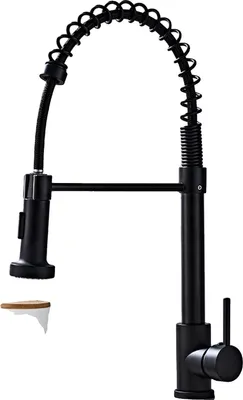 Obrázek produktu pro Kuchyňská baterie, masivní mosaz, otočná o 360°, černá