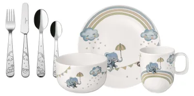 Imagen del producto de Walk like an Elephant, juego de vajilla infantil, 7 piezas. | Villeroy & Boch | N.º de artículo: 1486748435 | EAN: 4003686440593