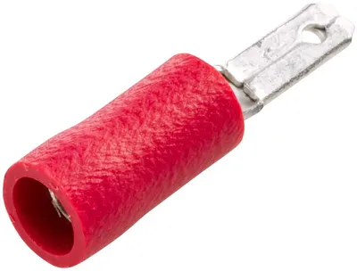 Obrázek produktu pro Hella, konektor pro kabely, rozsah 0,5-1,0 mm², 100 kusů, červený, rozměry 2,8 x 0,8 mm