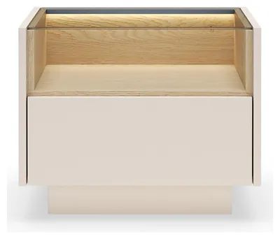 Immagine prodotto di Veirra - Comodino, 53x40x43h cm Beige, un Cassetto
