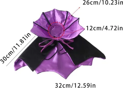 Obrázok produktu pre INF Pet Halloween Cape Costume - Polyester, 30x26x12cm, viac farieb Fialová