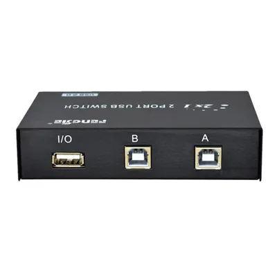 Produktbild von I43C USB 2.0 Switch 2 In 1 Out Umschalter Drucker Scanner USB-Stick Kartenleser