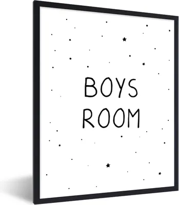 Produktbild von MuchoWow® Gerahmtes Poster Zitate - Jungenzimmer - Sprichwörter - Jungen - Kind 60x80 cm - Poster mit Schwarzem Bilderrahmen Wandposter Rahmen Foto Bilder - Premium - Wanddeko Wohnzimmer