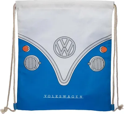 Zdjęcie produktu dla Plecak worek ściągany sznurkami Volkswagen VW T1 Camper Bus - Niebieski